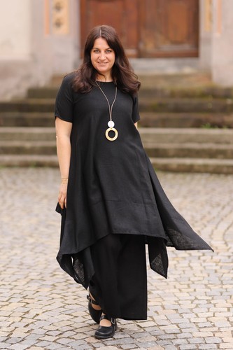 Sophia lagenlook linen tunic - linen,