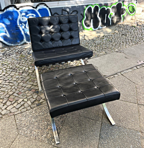 Barcelona chair schwarz - ,