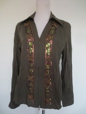 Krinkle Crash Bluse mit RV