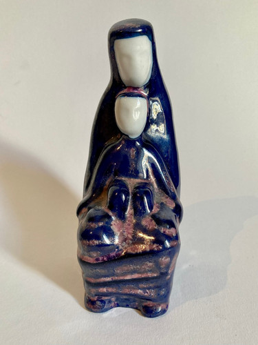 Lilienporzellan figur madonna - lilienporzellan-figur, "madonna