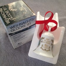 Hutschenreuther Weihnachtsglocke 1981 7 cm , wie neu , weitere Jahrgänge
