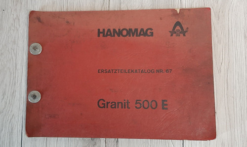 Original hanomag granit 500 - hanomag, e