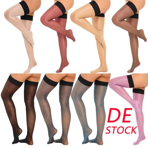 Damen glänzend halterlose - glänzend,