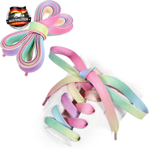 Bunte regenbogen schnürsenkel - bunte,