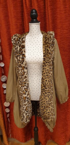 Wendejacke plüsch leomuster - wendejacke, *