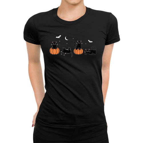 Katzen kürbis halloween - kürbis,
