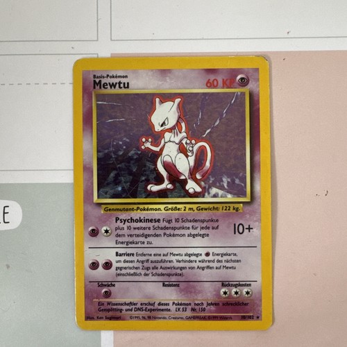 Mewtu pokémon karte basis - mewtu,