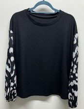 Damen-Shirt/Schwarz-Arme
