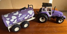 Spielzeug Spur Traktor mit Anhänger Milka