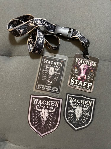 Wacken 2018 aufkleber patch - wacken, ,