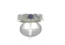 925/- Silberring, blauer