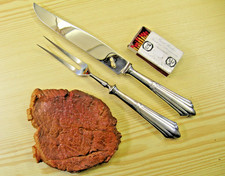 mittlgr. Tranchierbesteck rostfr. Klg. WMF 900 Fächermuster 90g vers. *0050d