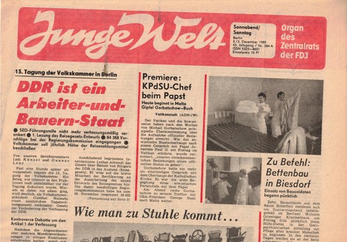 Ddr zeitung junge welt - ddr,
