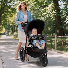 Jogging-Kinderwagen faltbarer Jogger mit verstellbarem Sonnendach neigbarem Sitz