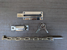 Türsicherungskette schließbar Sicherungskette Sperrkette Sperrtürkette 2 Schlüss