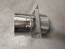 Bodenplatte für Zwischenstütze m.Klemmbandstutzen, für Eka-Edelstahlkamine,130mm