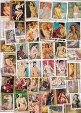 50 verschiedene Briefmarken