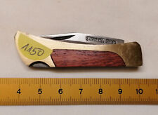 kleines, massives Taschenmesser mit Messingschalen - # 1150