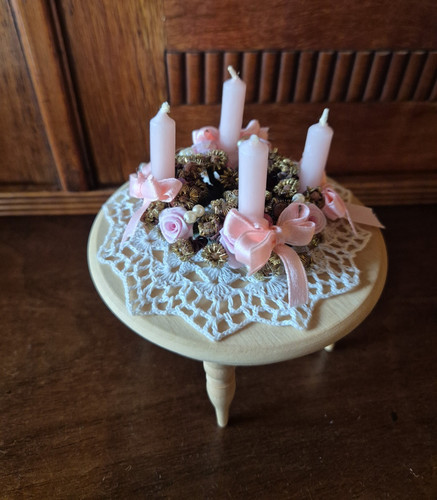 Adventskranz groß rosa