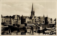 Ak Hansestadt Lübeck, Untertrave, Hanse-Kogge, Stadtansicht, alte... - 4683008