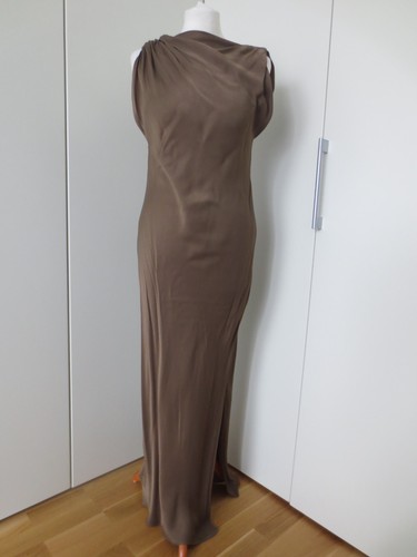 Zara maxi kleid oliv khaki - maxi, l