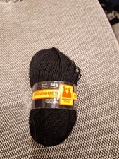 Schwarze Wolle 50g grünfrauen