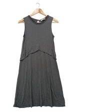 DOROTHEE SCHUMACHER Strickkleid Damen Kleid Gr. DE 36 hellgrau Casual-Look