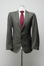 180 59 STRELLSON  Sakko Jacke Gr. 50 grau meliert  Einreiher 2 Knopf RICK JAMES