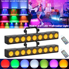 2X 135W RGBW Stage Light Bühnenlicht LED Wallwasher Partylicht Bar DMX Live Show