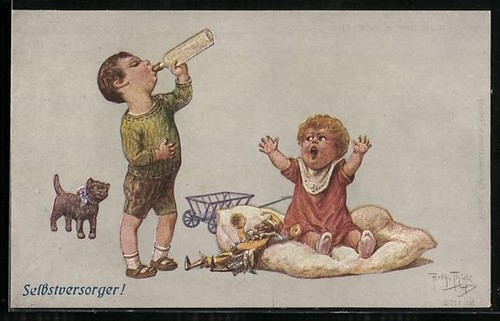 Künstler arthur thiele - künstler-ak,