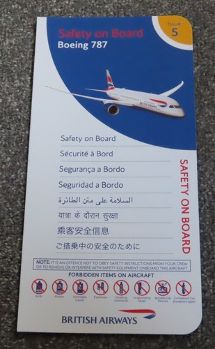 British airways boeing 787 - x,