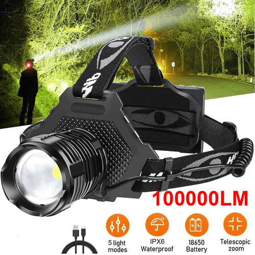 100000lm stirnlampe blendung - 100000lm,