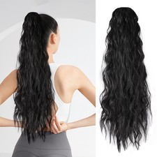 65cm Haarteil mit Klammer Zopf