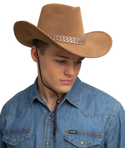 Texan deluxe wildleder brown - wildleder,