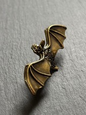 Fledermaus aus Messing | Tierfigur Massiv | Dekofigur Metall Halloween Vampir