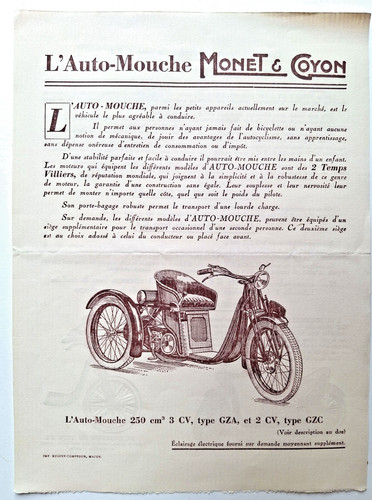 1920 auto mouche - auto-mouche, monet