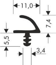Türdichtung Zimmertürdichtung R-915-A Häuschendichtung Zargendichtung Türgummi 