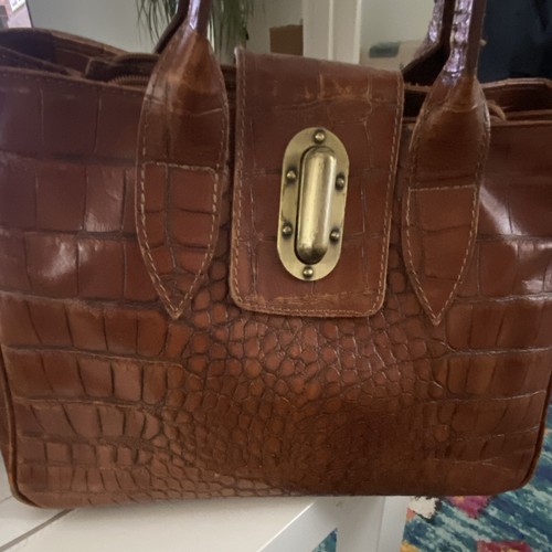 Damen tragetasche braun leder - braun,