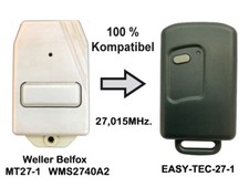 Handsender Ersatz 27,015 MHz. für Weller Belfox MT27-1 WMS2740A2 Fernsteuerung