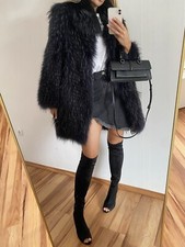 ❤️NEUWERTIG LUXUS ECHT PELZ POLARFUCHS RACCOON HANDMADE PELZJACKE PELZMANTEL❤️