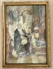 Aquarell von Jozef Pawlikiewicz/Istanbul /Türkei -Original- polnischer Maler