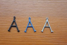 H0 Permot Hruska LKW Skoda 3x Zugdeichsel f. Anhänger Ersatzteil