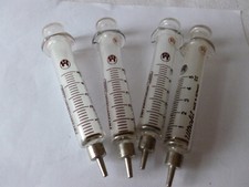 Konvolut 4 X Original-Ultrafit Injektionsspritze ohne Nadel Made in Germany-