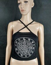 Top, Shirt, Gothic, Halloween, Metal, Heavy, Rock, Biker, Hexe, Witch, Gr. S