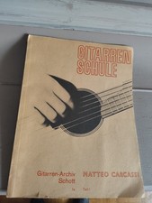 Altes Notenheft Matteo Carcasse - Gitarren Schule - Teil 1 Schott Guitar