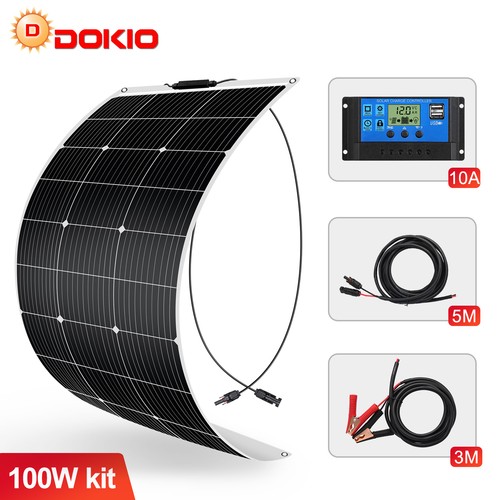 Dokio solarpanel 100w - 100w, 200w