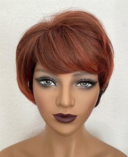 Perücke Rot Braun Alltag