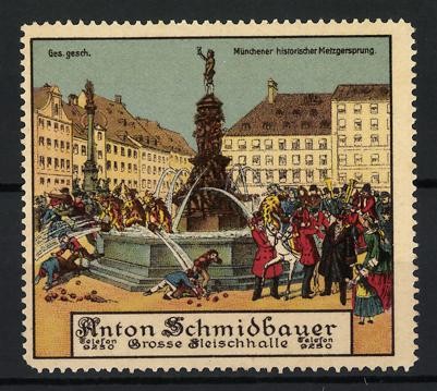 Reklamemarke münchen anton - münchen,,
