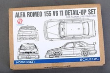 Alfa Romeo 155 V6 TI Detail Up Set for Tamiya 124 Scale Metal Etching Resin Used