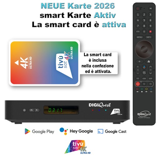 Digiquest ax3 tivusat - ax3, 4k-